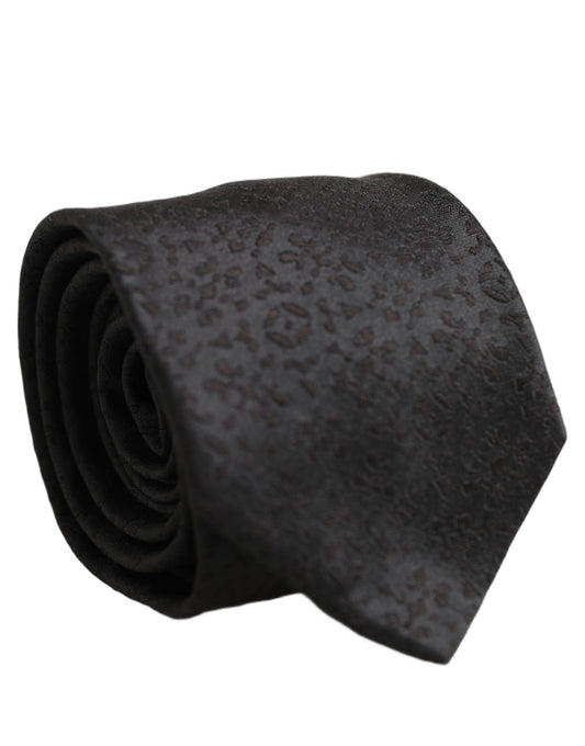 Necktie by Dolce & Gabbana for men in silk black & jacquard features an effortlessly chic silhouette, showcasing a sophisticated effortlessly chic finish from the signature Silk Necktie collection.
