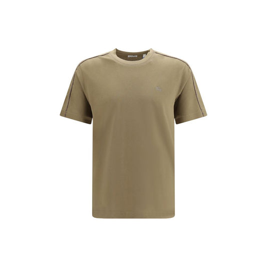 T-Shirt by Burberry for men in cotton bicolour, beige, sand, patterned & signature features an edgy silhouette, meticulously detailed with a sophisticated and crew neckline for a truly edgy finish.