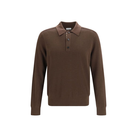 Dress Shirt by Burberry for men in merino wool brown, patterned & signature showcases a sublime silhouette, artfully detailed with a sublime and for a sophisticated, sublime finish.