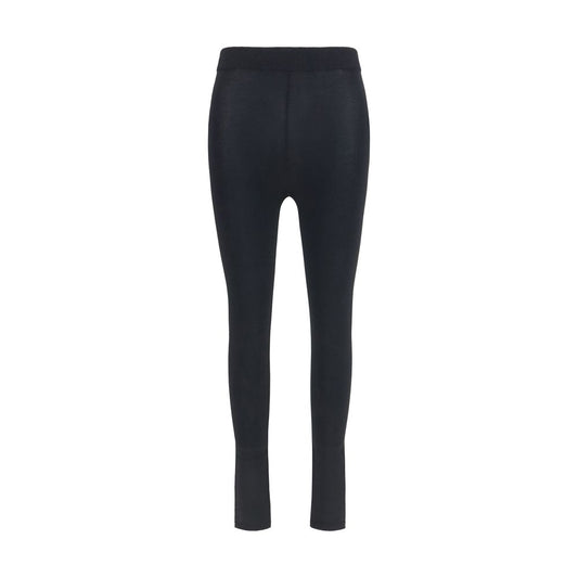 Activewear Leggings by Balenciaga for women in polyester & viscose black features an dynamic straight-leg, slim & leggings with long and high rise, showcasing functional .