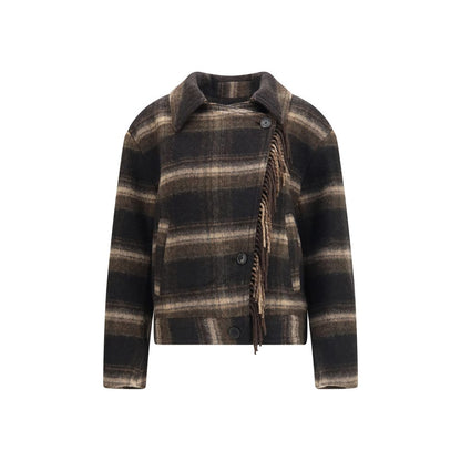Isabel Marant Étoile Black Wool Oves Aries Coat