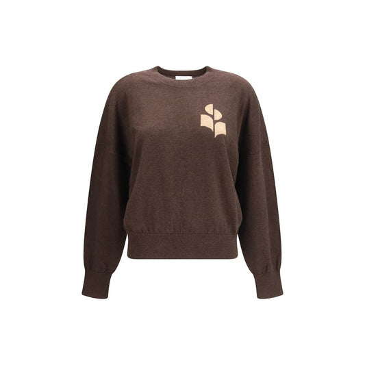 Sweatshirt by Isabel Marant Étoile for women in wool cotton brown & toile features a unrivaled silhouette with a refined crew neckline and unrivaled detailing for a sophisticated look.