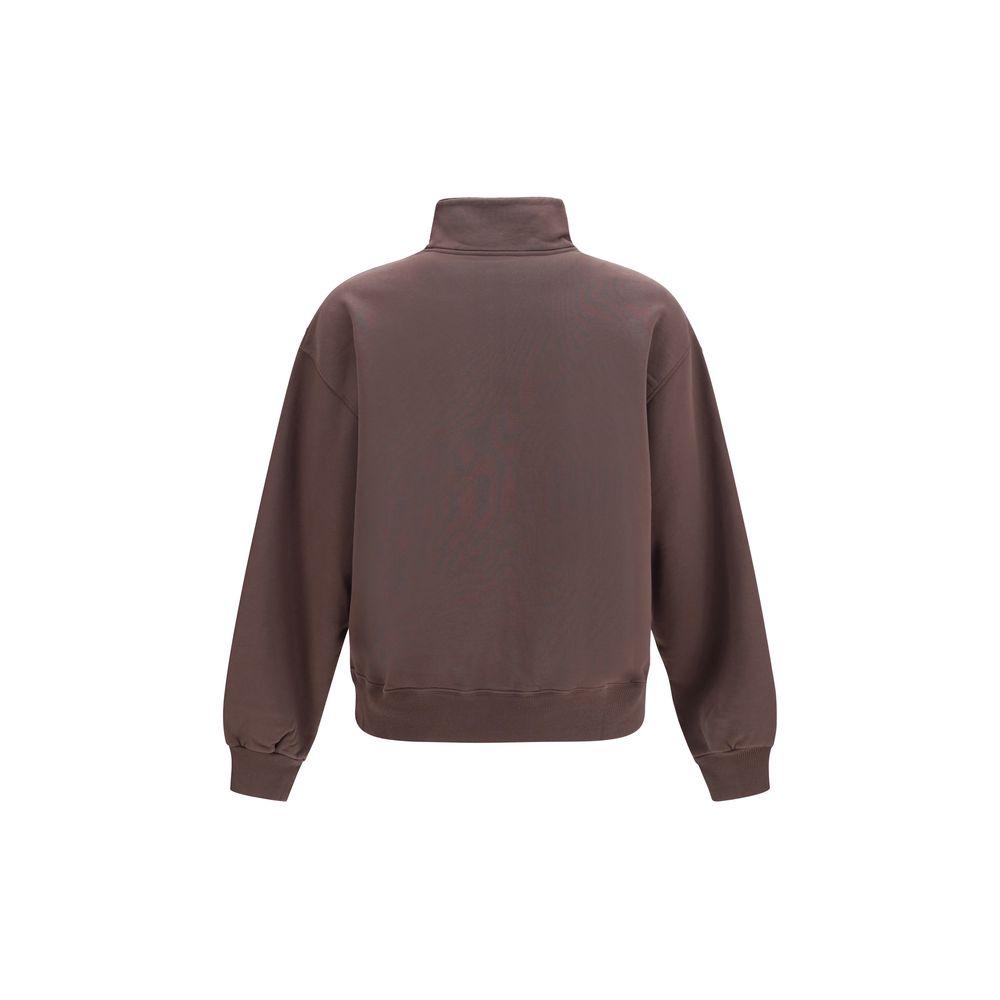 Sweatshirt by Jacquemus for men in cotton brown & monogram features a unrivaled silhouette with a refined high-collar neckline and unrivaled detailing for a sophisticated look.