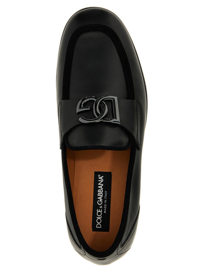 Loafer Slip-On Shoes by Dolce & Gabbana for men in suede calfskin leather black features an ergonomic silhouette, perfectly showcasing Men's Suede Calfskin Leather Loafer Slip-On Shoes with its distinct and elegant .