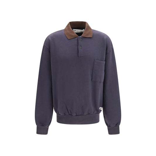 Sweatshirt by GR10K for men in cotton blue features an magnificent silhouette, showcasing a sophisticated and detail for a truly magnificent finish.