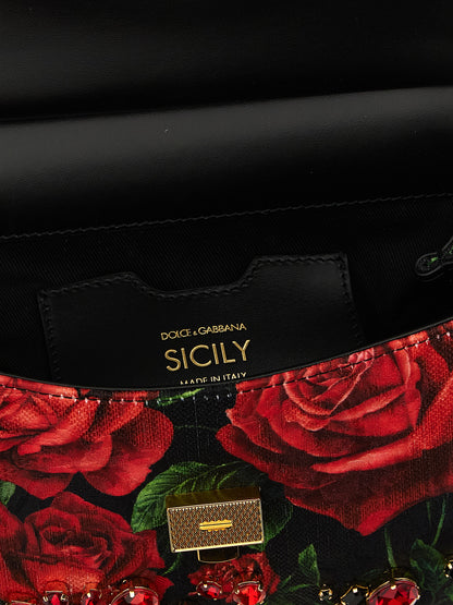 Dolce & Gabbana Red Cotton Handbag