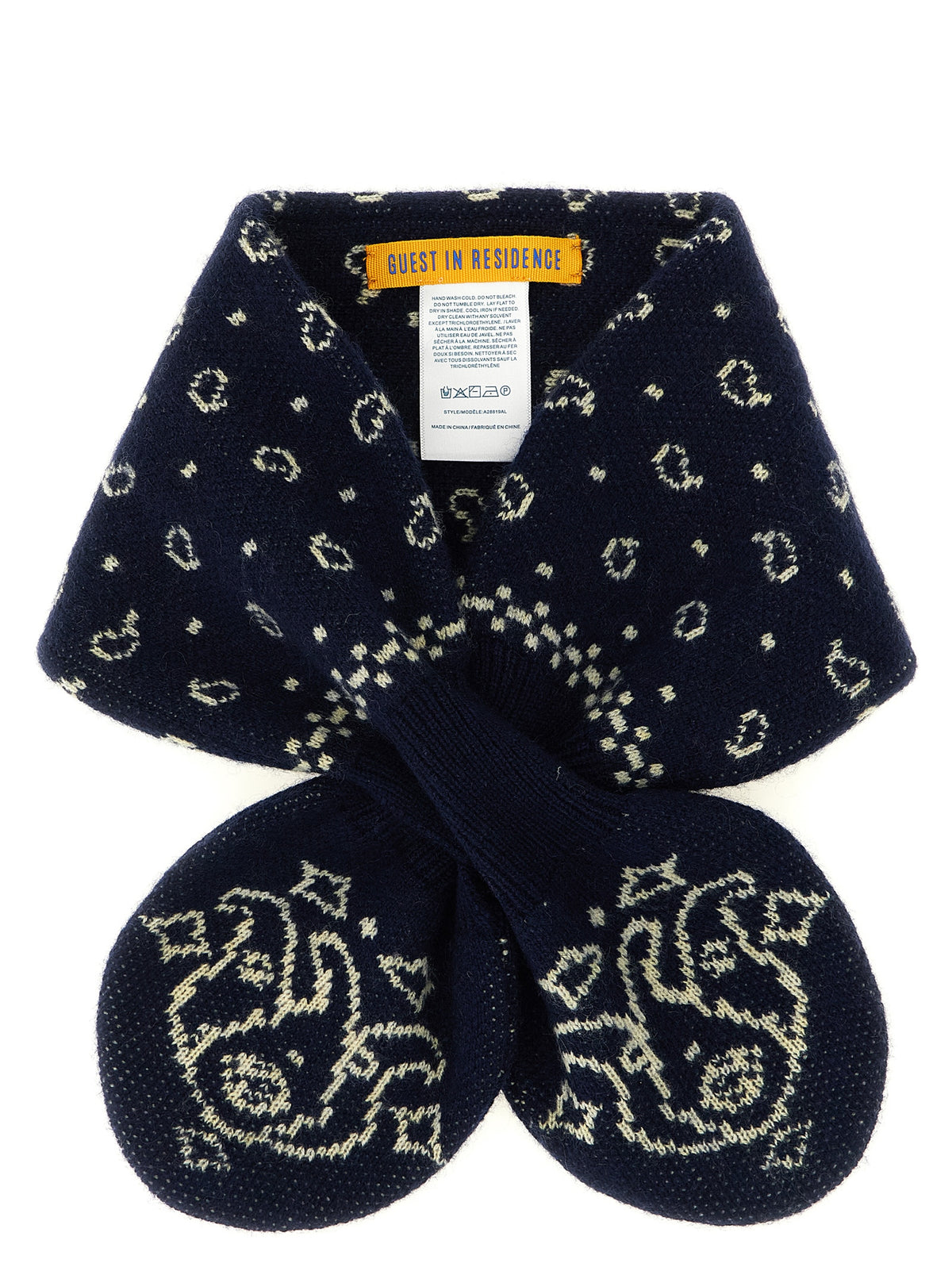 Guest in Residence Blue Wool Foulard