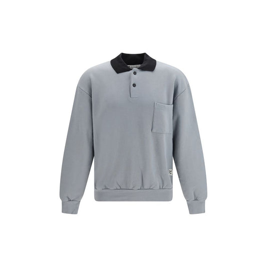 Sweatshirt by GR10K for men in cotton gray features a unrivaled silhouette with a refined and unrivaled detailing for a sophisticated look.