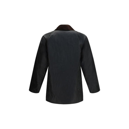 Barbour Black Cotton Full-Length Jacket