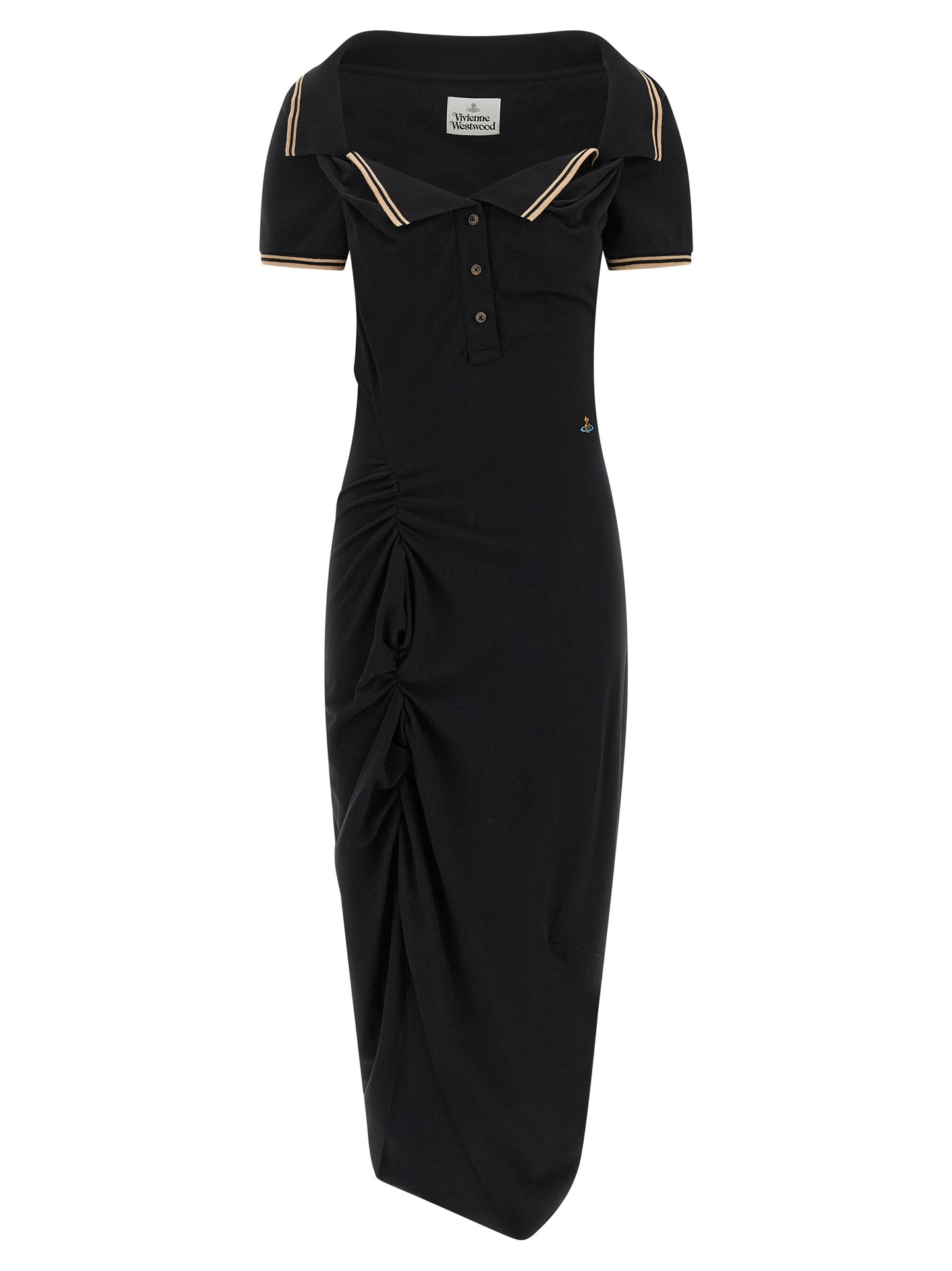 Vivienne Westwood Black Cotton Midi Dress