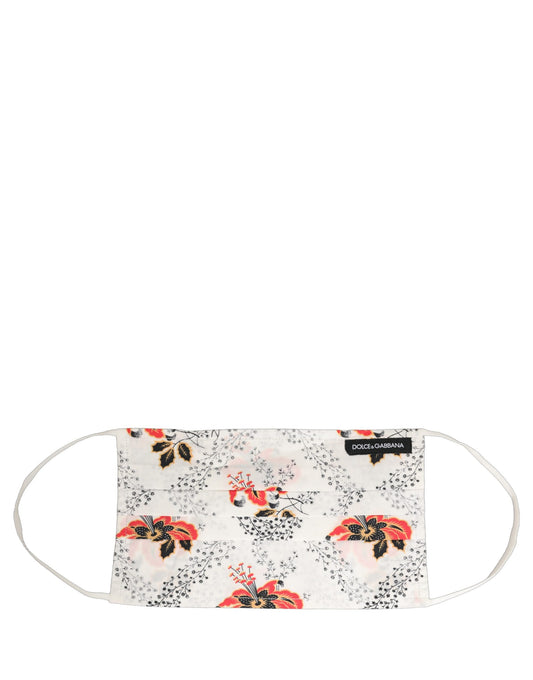 Face Mask by Dolce & Gabbana for men in calf leather nylon & viscose black, red, white, floral & print features a refined silhouette, showcasing the refined Cotton Face Mask design for a sophisticated, high-fashion look.