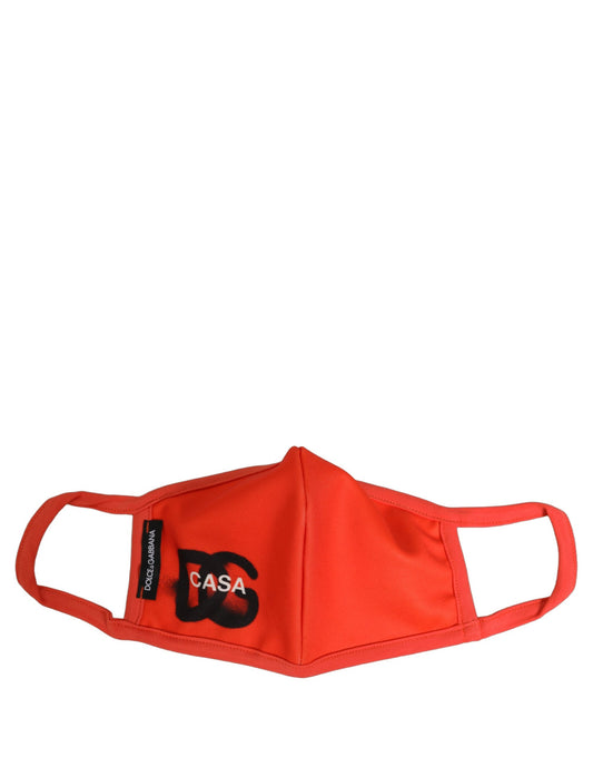 Face Mask by Dolce & Gabbana for men in calf leather nylon & viscose black & red features a artisanal design from the Silk & Polyester Face Mask collection, showcasing artisanal detailing for a refined finish.