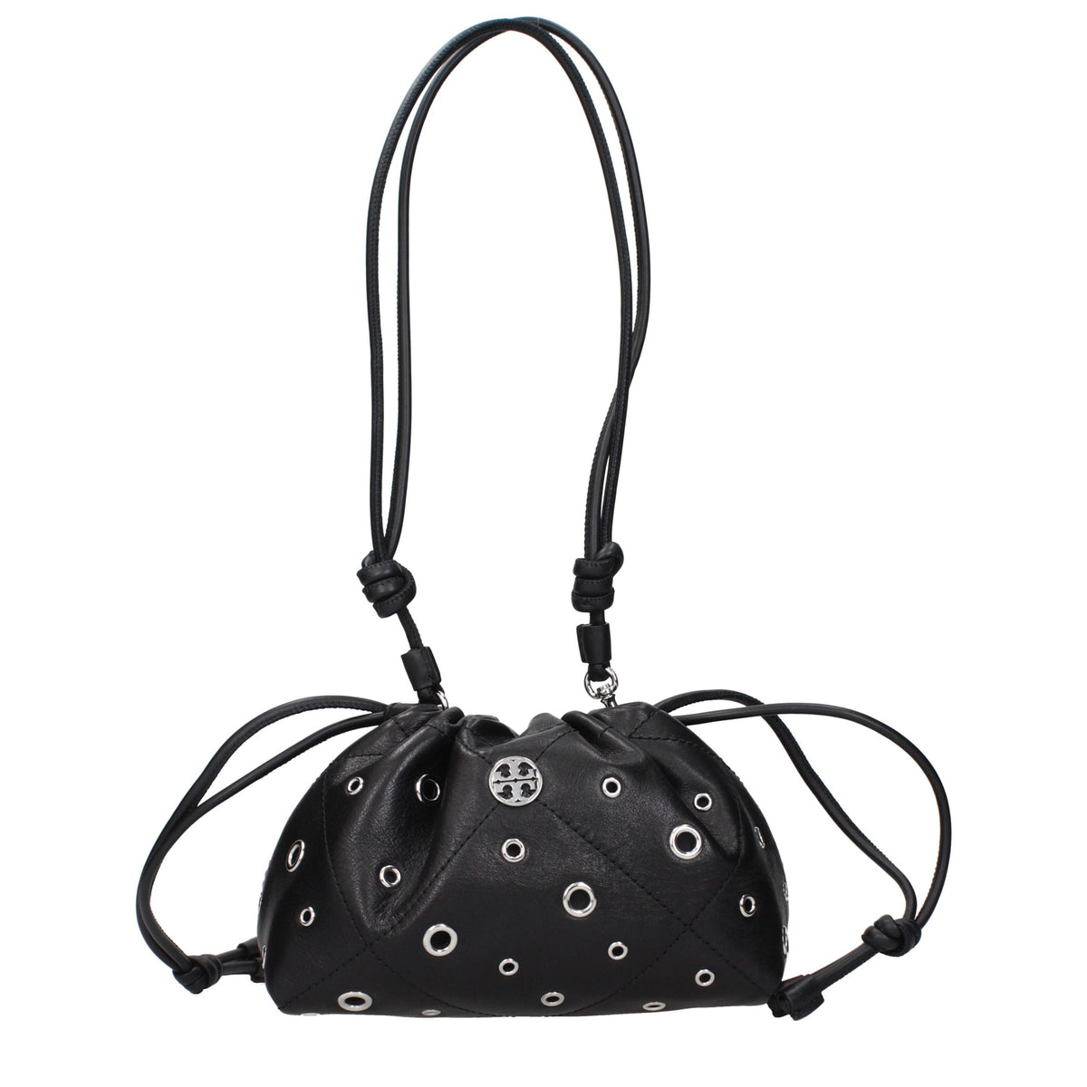 Shoulder Bag by Tory Burch for women in leather black features an effortlessly chic silhouette with a secure , ample , and versatile shoulder-strap & handle for effortlessly chic everyday luxury.