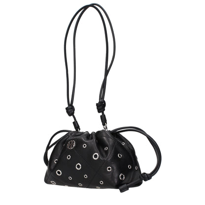 Shoulder Bag by Tory Burch for women in leather black presents a versatile silhouette, showcasing a secure and versatile with versatile shoulder-strap & handle for a sophisticated look.
