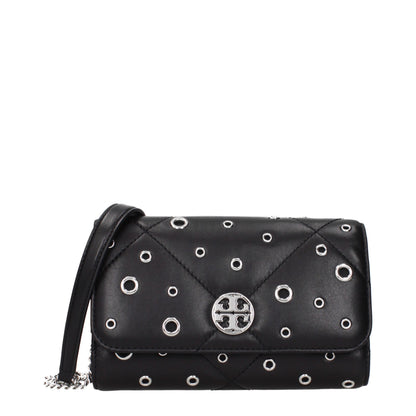 Tory Burch Black Leather Clutch Bag