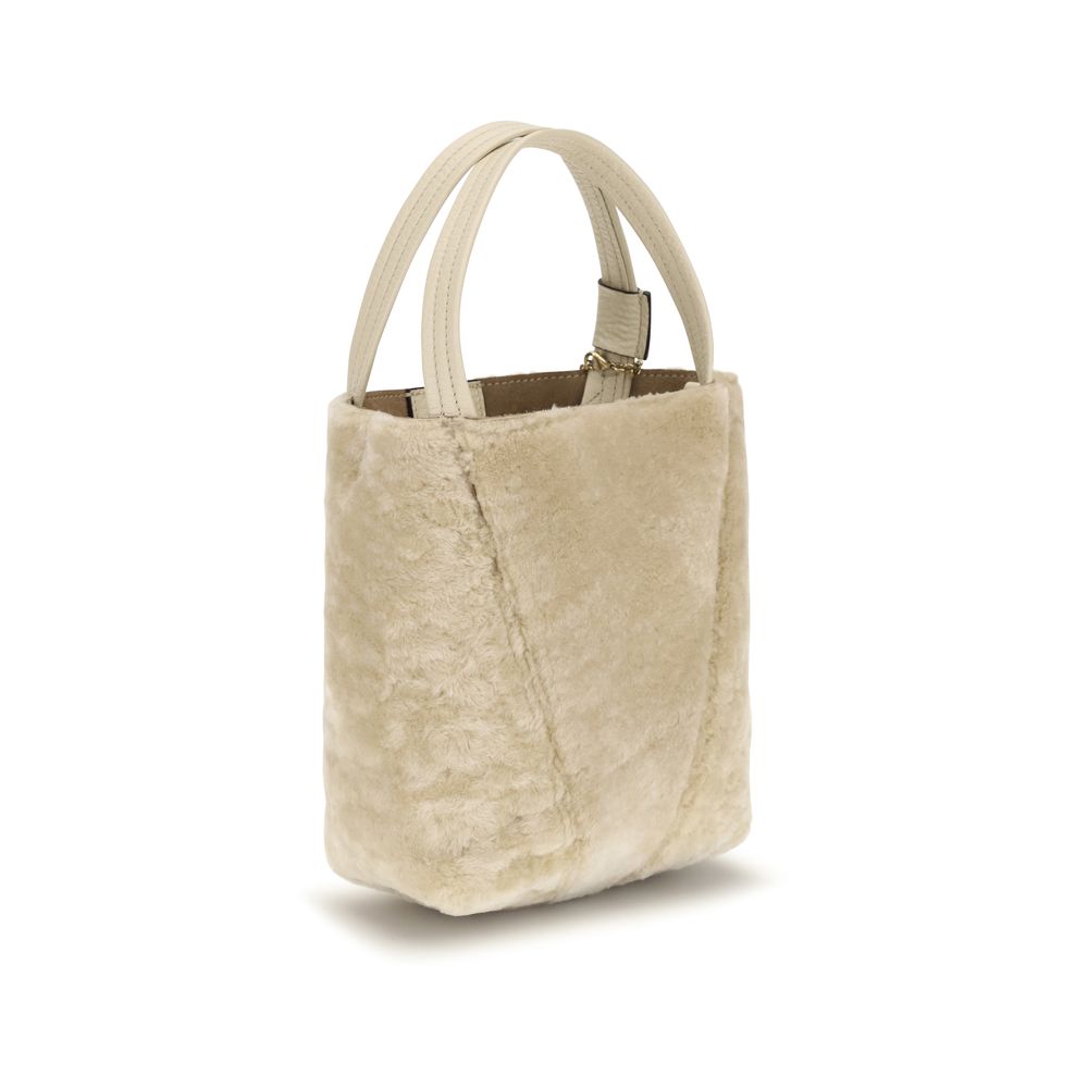 Shoulder Bucket Bag by Chloé for women in bos taurus calf leather beige, gold & signature features a enviable silhouette, showcasing a secure , ample single-compartment, and enviable shoulder-strap, handle & adjustable-strap for a enviable finish.