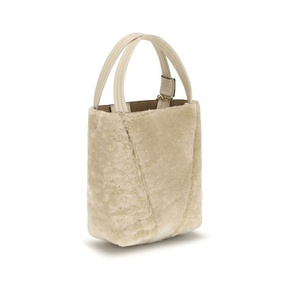Shoulder Bucket Bag by Chloé for women in bos taurus calf leather beige, gold & signature features a enviable silhouette, showcasing a secure , ample single-compartment, and enviable shoulder-strap, handle & adjustable-strap for a enviable finish.