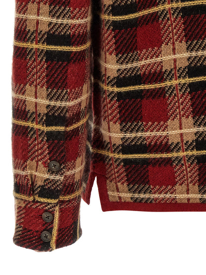 Guest in Residence Red Cashmere Blouse