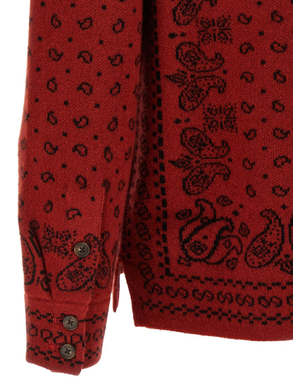 Guest in Residence Red Cashmere Blouse