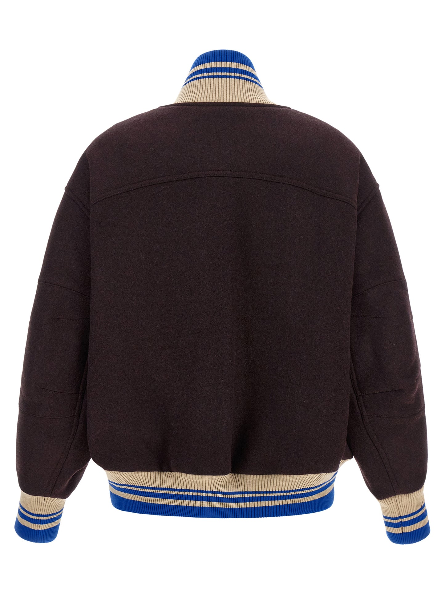 Dries Van Noten Purple Wool Bomber