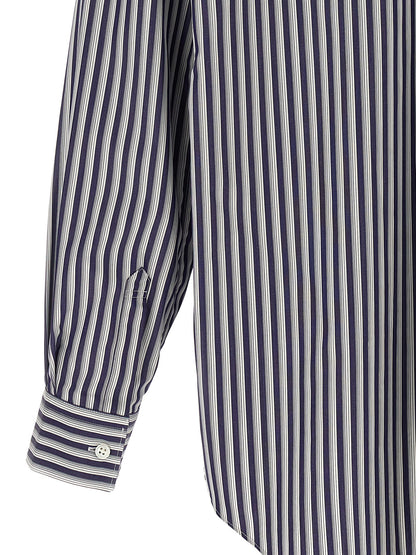 Comme Des Garçons Blue Cotton Blouse