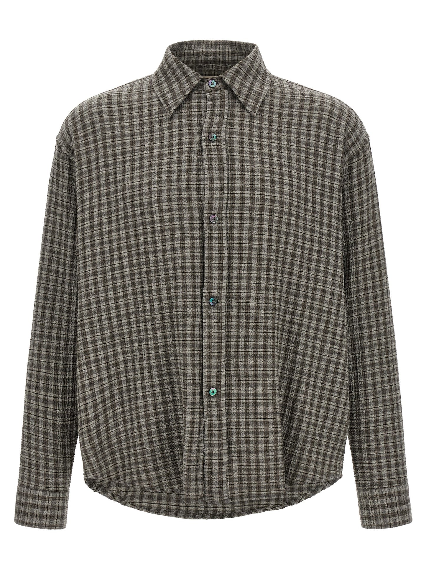 MFPEN Gray Virgin Wool Blouse