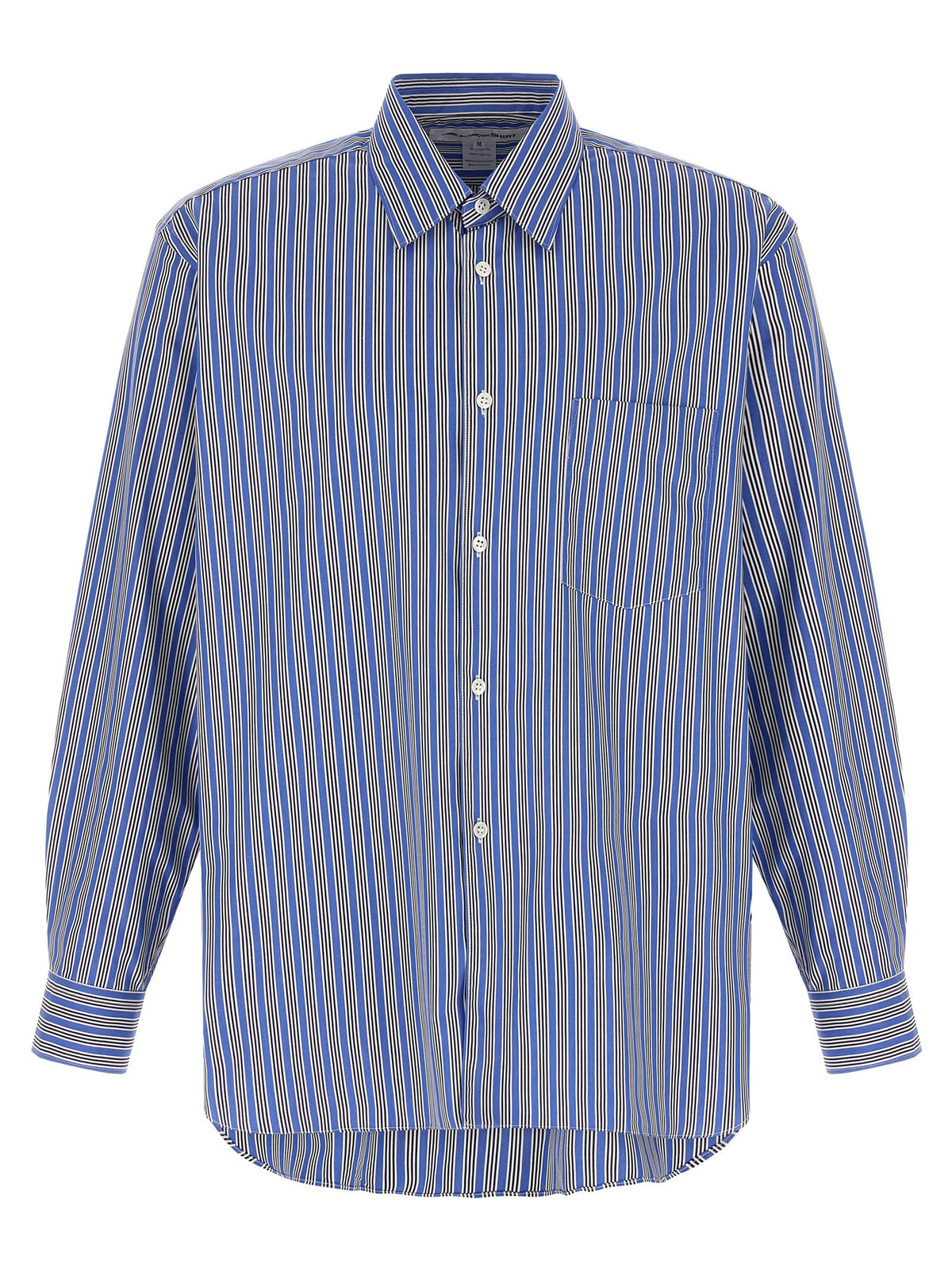 Comme Des Garçons Blue Cotton Blouse