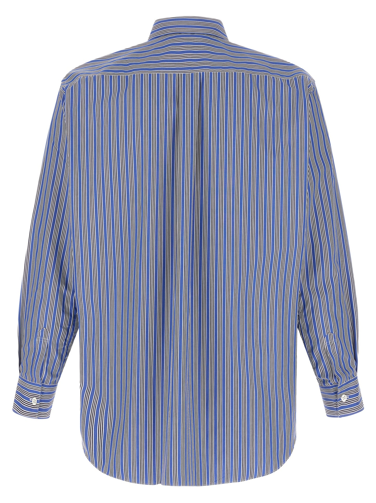 Comme Des Garçons Blue Cotton Blouse