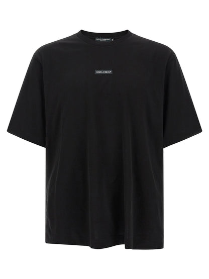 Dolce & Gabbana Black Cotton T-Shirt
