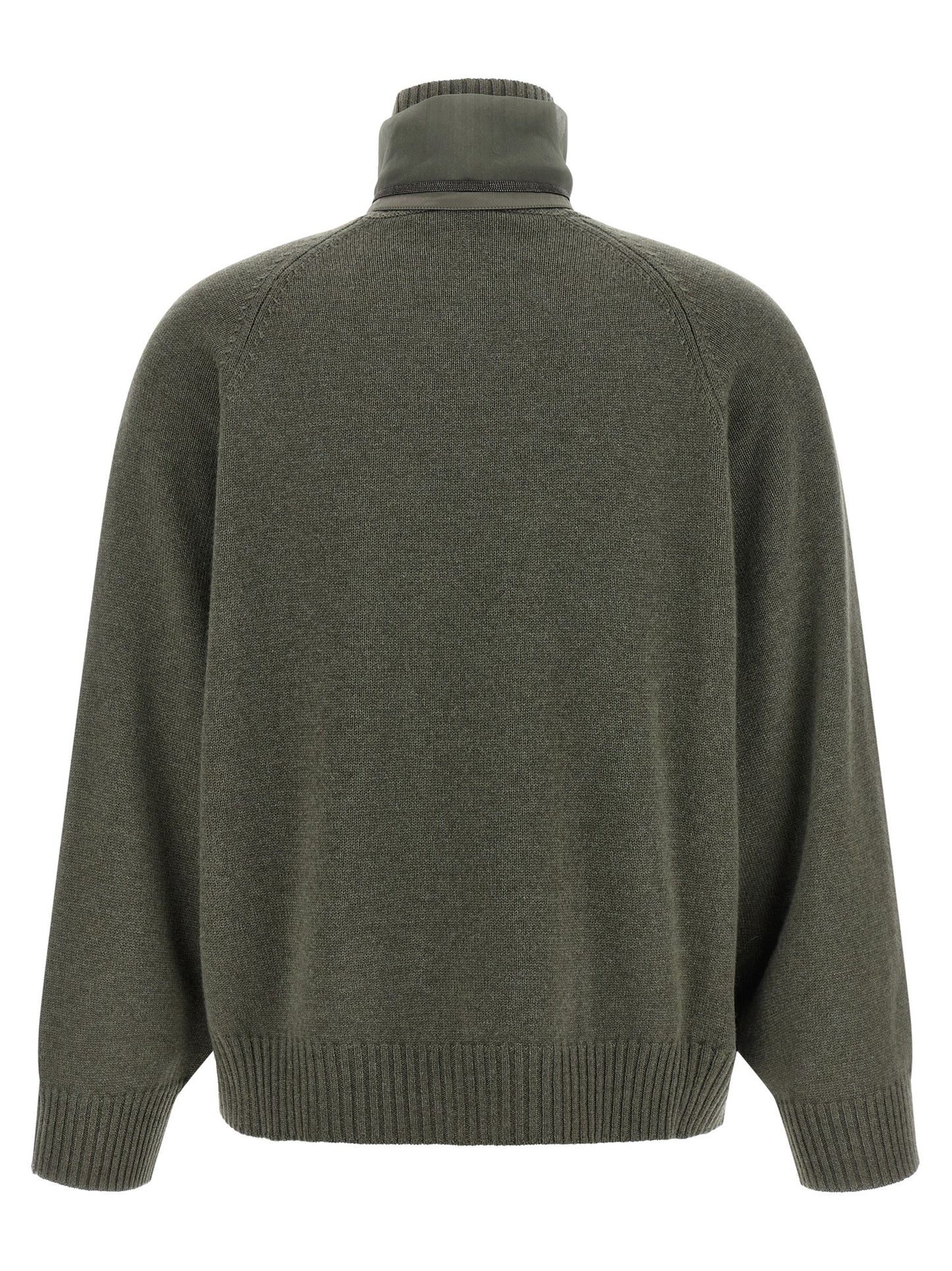 Brunello Cucinelli Bicolor Cashmere Cardigan