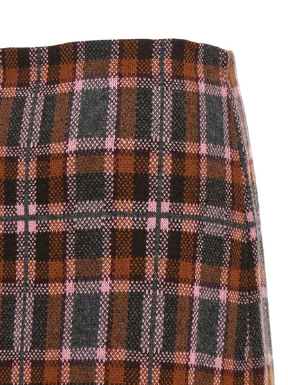Guest in Residence Brown Wool Long Skirt