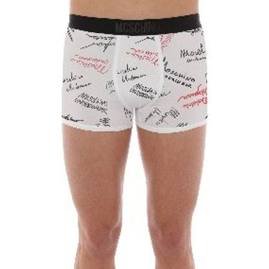 Underwear Boxer Shorts by Moschino for men in viscose multicolor, featuring a contoured Men's Viscose Underwear Boxer Shorts design with a contoured fit for ultimate comfort.