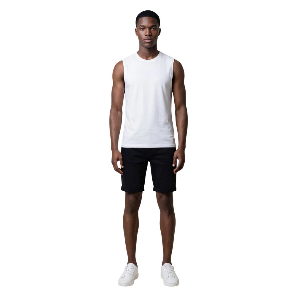 Tank Top by Calvin Klein Jeans for men in cotton white & signature showcases a sumptuous silhouette, artfully detailed with a sumptuous and for a truly sumptuous finish.