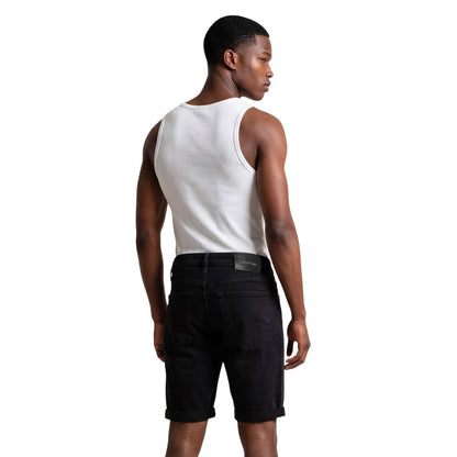 Tank Top by Calvin Klein Jeans for men in cotton white & signature showcases a perennial silhouette, artfully detailed with a design and a perennial .