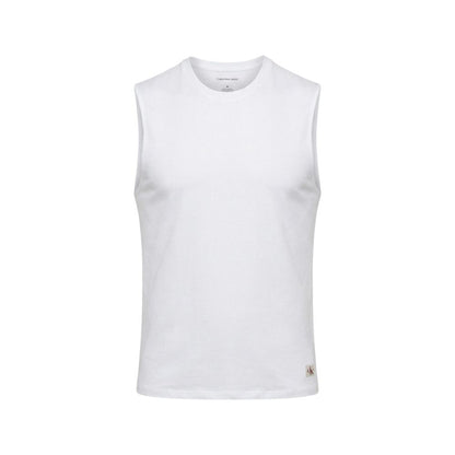 Tank Top by Calvin Klein Jeans for men in cotton white & signature showcases a sublime silhouette, with and details for a sublime finish.