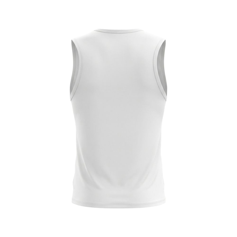 Tank Top by Calvin Klein Jeans for men in cotton white & signature showcases a streamlined Men's Straight Cotton Tank Top design with a streamlined and .