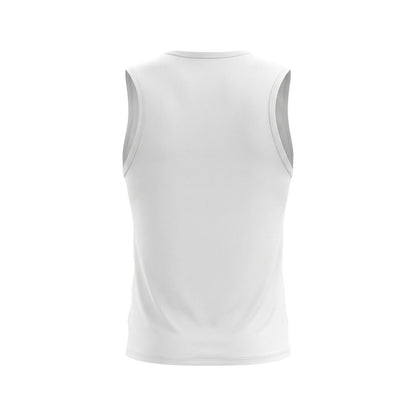 Tank Top by Calvin Klein Jeans for men in cotton white & signature showcases a streamlined Men's Straight Cotton Tank Top design with a streamlined and .