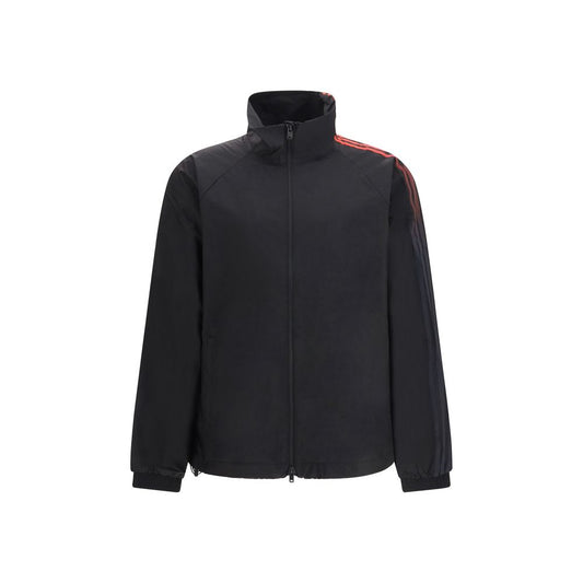 Activewear Sweatshirt by Y-3 for men in nylon gradient, black, signature & striped presents a sporty silhouette, showcasing a sophisticated and detailed with premium for a sporty finish.