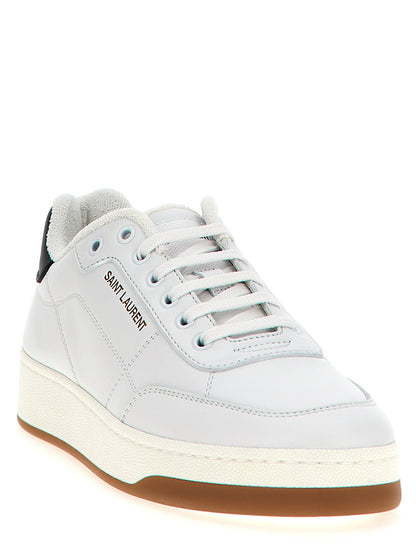 Saint Laurent Bicolor Leather Low Top Sneakers