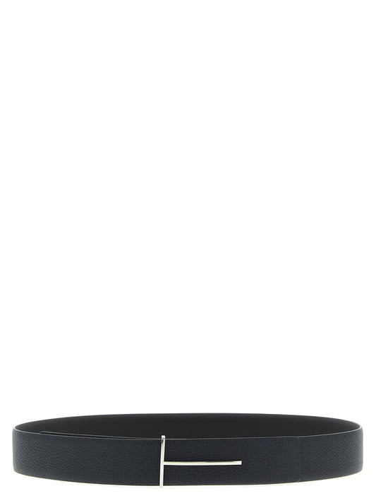 Belt by Tom Ford for men in calfskin leather & palladium black, dark-blue, multicolor, palladium & signature features an distinguished design, perfectly showcasing the sophisticated craftsmanship of this distinguished Icon Calfskin Leather & Palladium Belt.