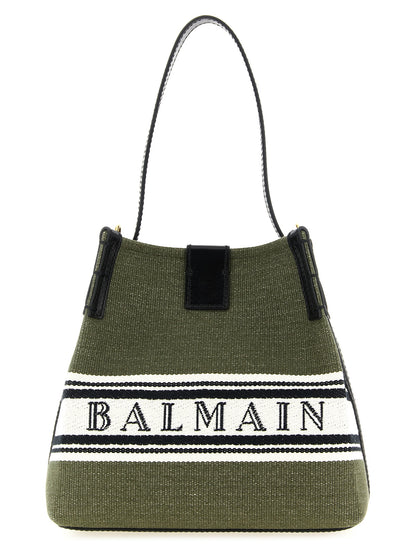 Balmain Bicolor Cotton Handbag