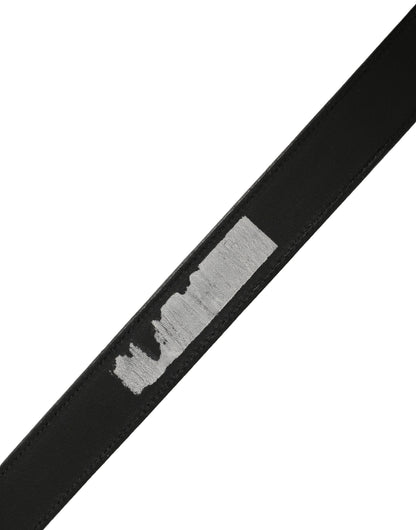 Belt by Dolce & Gabbana for women in leather & metal black & silver features a versatile silhouette, artfully showcasing the versatile design of the Leather & Metal Belt for a sophisticated, premium finish.