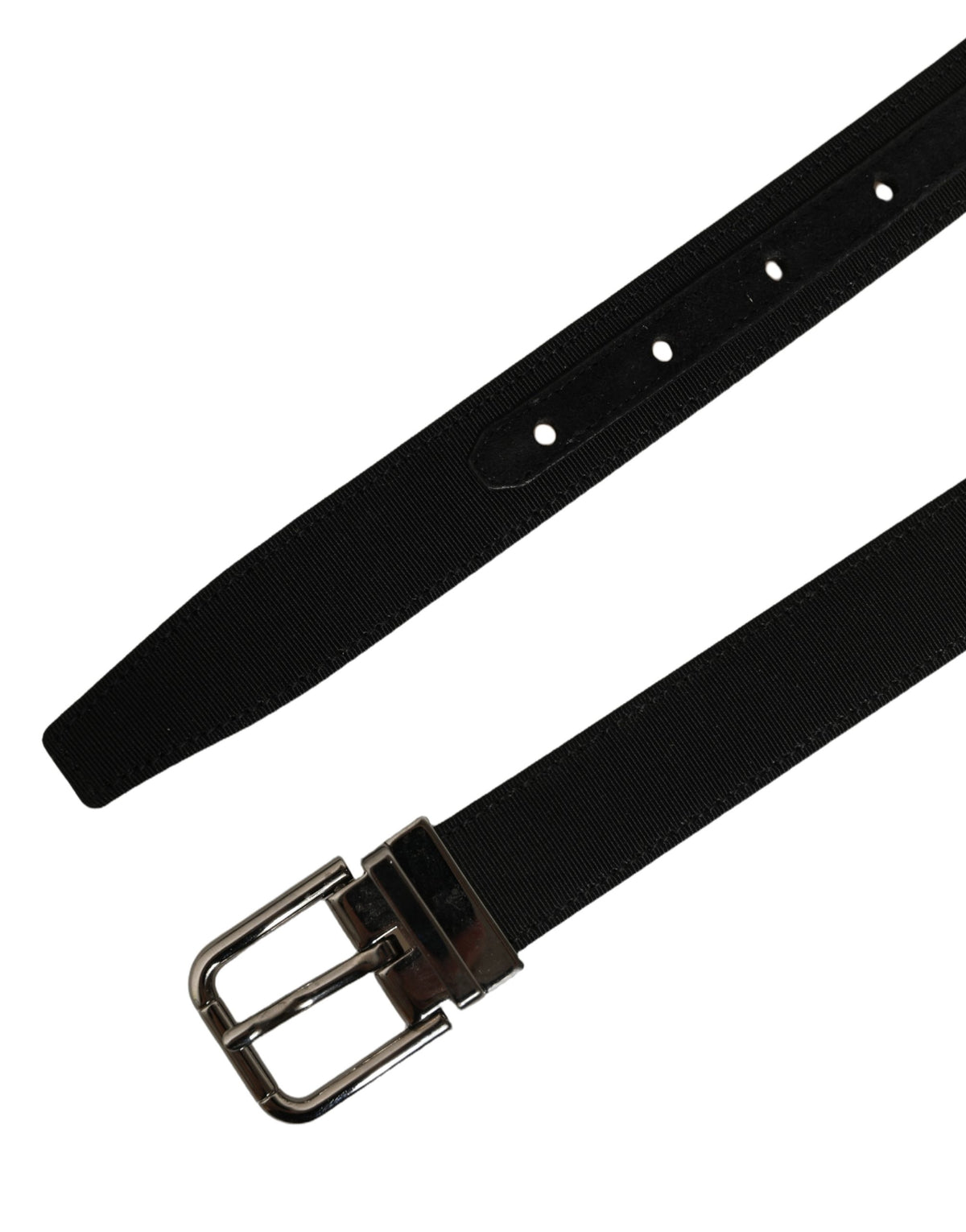 Belt by Dolce & Gabbana for women in leather & metal black & silver presents a artisanal silhouette from the Leather & Metal Belt collection, showcasing an artisanal design and refined craftsmanship for a artisanal look.