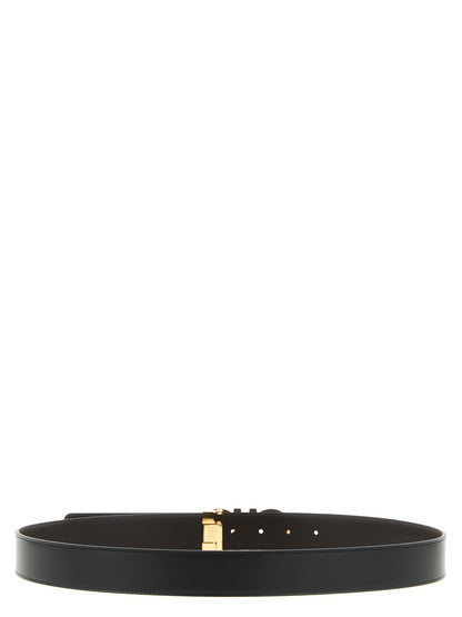 Belt by Ferragamo for men in calfskin leather black, brown, multicolor & signature presents a artisanal silhouette from the Gancini Calfskin Leather Belt collection, showcasing an artisanal design and refined craftsmanship for a artisanal look.