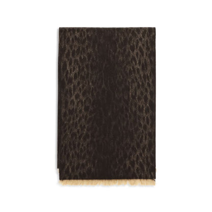 Gucci Brown Wool Oves Aries Scarf