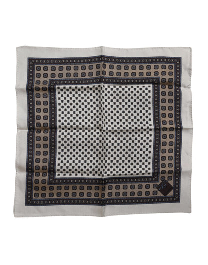 Dolce & Gabbana Multicolor Geometric Handkerchief Pocket Scarf