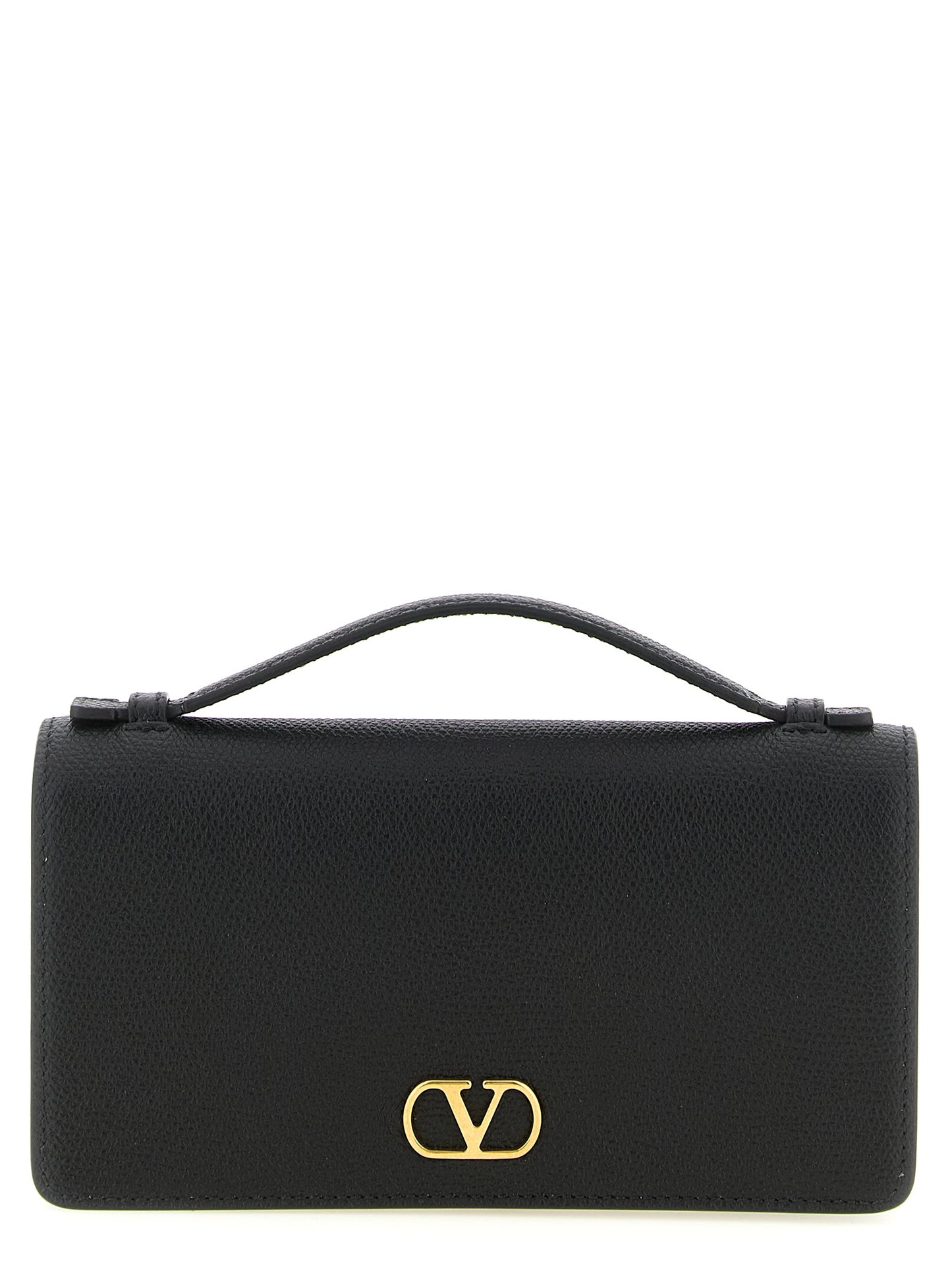 Valentino Garavani Black Calfskin Cardholder