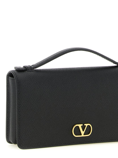 Valentino Garavani Black Calfskin Cardholder