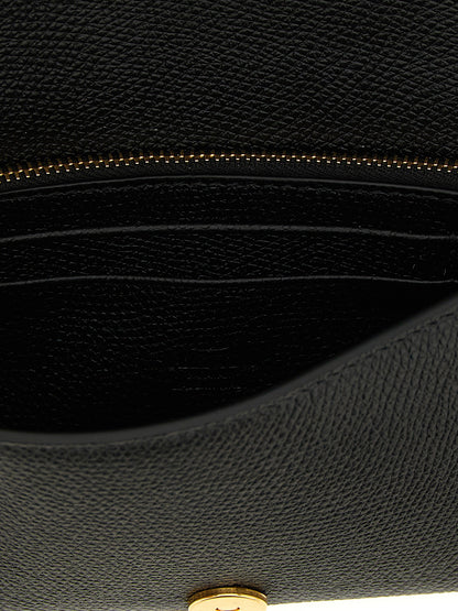 Valentino Garavani Black Calfskin Cardholder