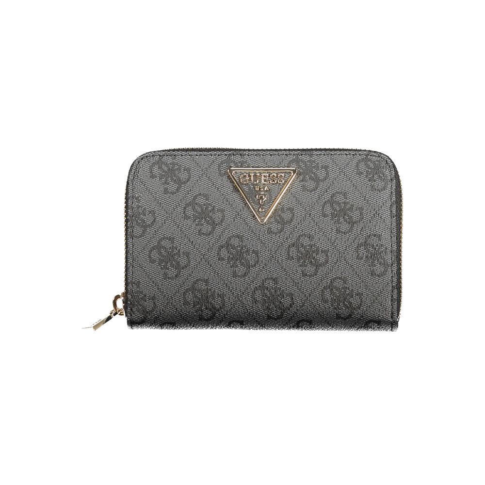Cardholder Wallet by Guess Jeans for women in polyurethane black features a sleek silhouette, showcasing the sleek Laurel Polyurethane Cardholder Wallet design with sophisticated card-organization coin-purse for a premium look.